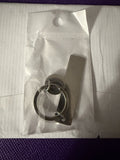 Keychain with silver blank plate Type 2