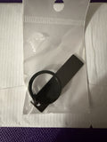 Keychain with black blank plate